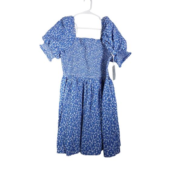 New Tuckernuck Hyacinth House Blue Ditsy Floral Pai Mini Dress Size M 1733-92 - Picture 4 of 12
